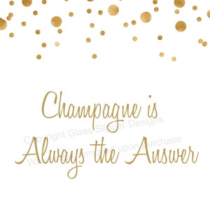 Set of 5 printable white and gold champagne bridal shower signs/ champagne brunch signs/ champagne bridal shower/ mimosa bar image 4