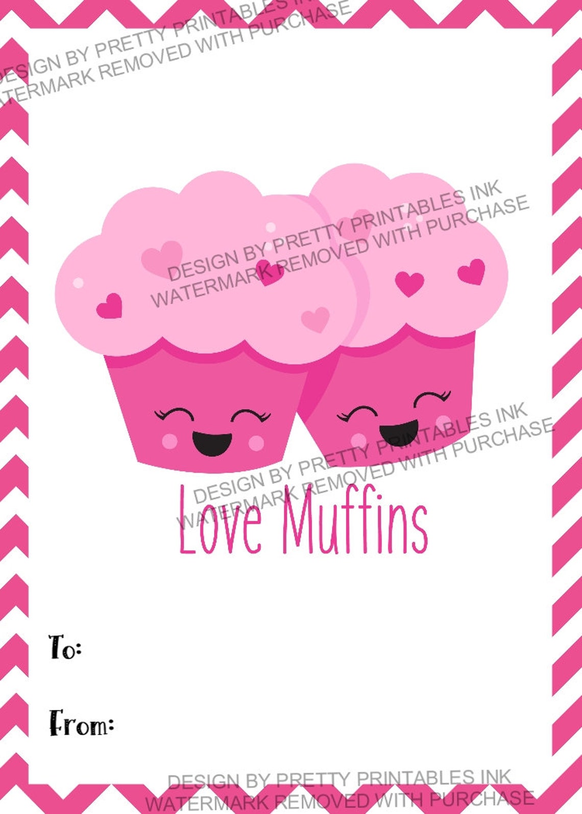 Printable Food Valentine Cards | Kids Valentines Cards| Classroom ...