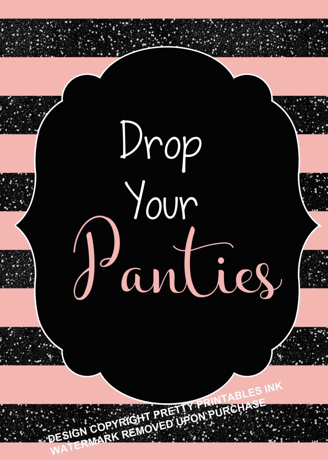 Printable Panty Game Panty Game Sign and Insert Drop Your - Etsy Canada