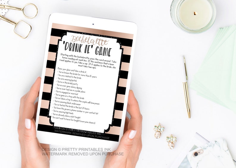 Printable bachelorette game bachelorette drinking game Etsy