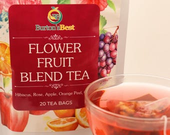 Hibiscus Flower Fruit Tea – Tart, Refreshing & Caffeine-Free