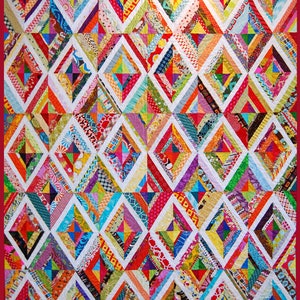 PDF Version Only Diamonds on a String Quilt Pattern image 2