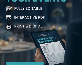 Banquet Event Order Bundle | Word Template + Blank & Fillable PDFs + Sample | Restaurant/Event Manager Toolkit
