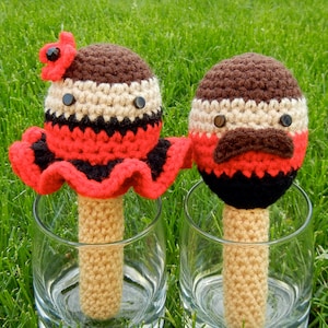 Crochet Pattern: Amigurumi Rattle, Fiesta Maracas