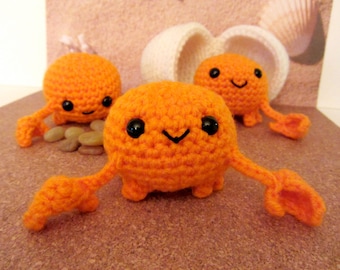 Crochet Pattern: Amigurumi Egg Babies, Little Crabby and Egg