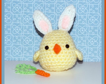 Crochet Pattern: Amigurumi Chick, Bunny Peep