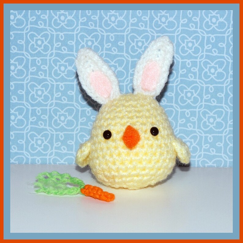Crochet Pattern: Amigurumi Chick, Bunny Peep - Etsy