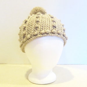 Crochet Hat Pattern: Poppin Beanie, Unisex image 1