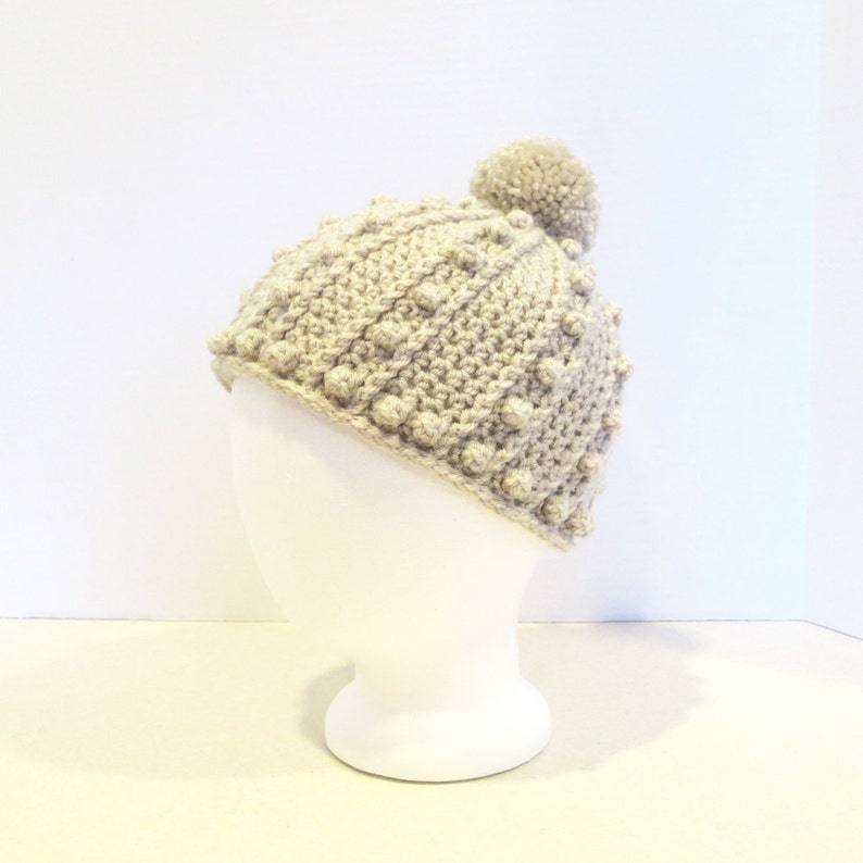 Crochet Hat Pattern: Poppin Beanie, Unisex image 2