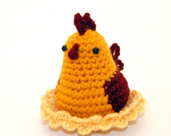 Crochet Pattern: Amigurumi Chicken, Mrs. Chickle