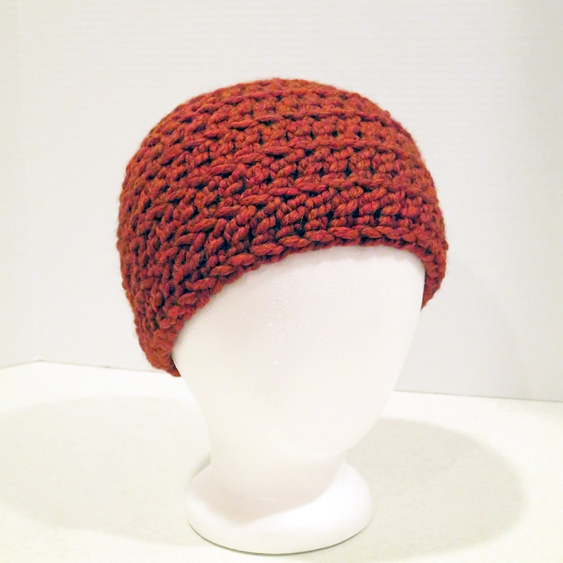 Crochet Hat Pattern: Chunky Back Loop Beanie Unisex - Etsy