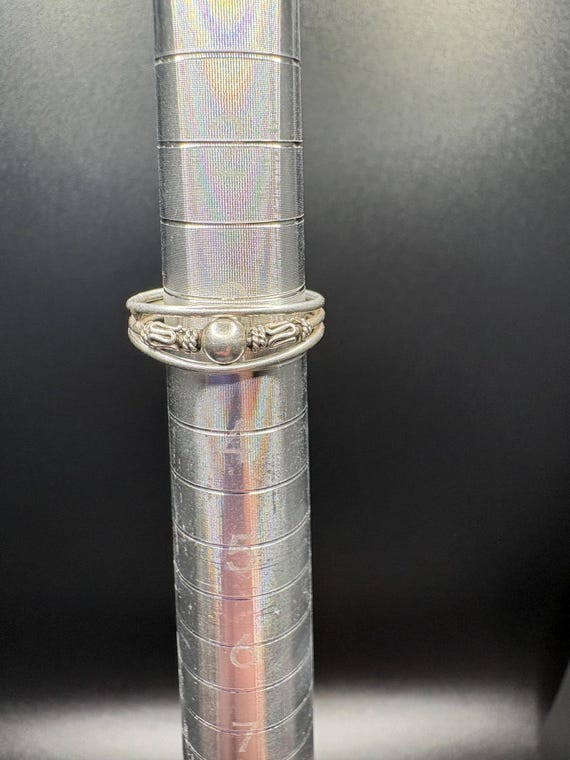 Vintage Adjustable Silver Toe Ring – Minimalist O… - image 1