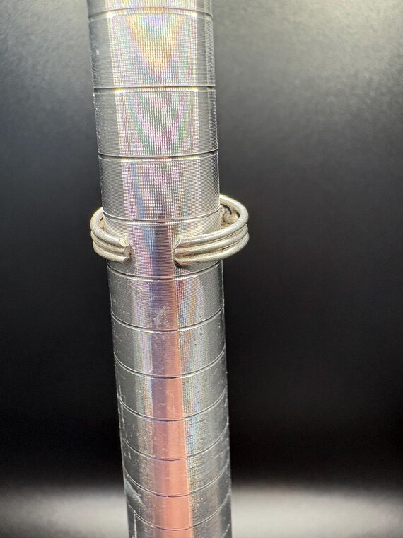 Vintage Adjustable Silver Toe Ring – Minimalist O… - image 3