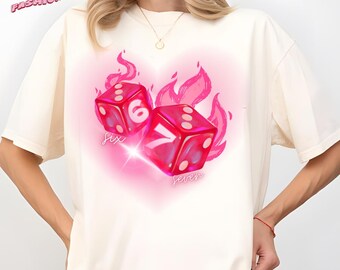 Dice Six Seven Valentine Shirt, Funny Coquette Gift