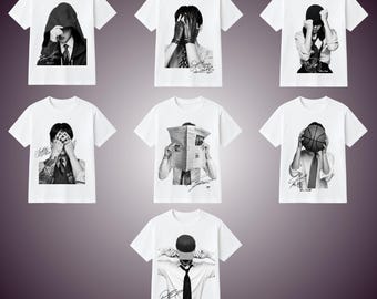 Camiseta gráfica Arirang de los miembros de Bangtan, camiseta retro de merchandising de BTS de los 90