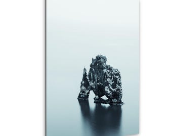 Print met rotsformatie Hvitserkur | Landschapsfotografie IJsland | Kunst aan de muur natuur
