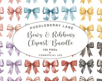 PNG-Bundle mit Schleifen, Aquarell-Schleifen- und Bänder-Cliparts, verspielte und karierte Schleifen-PNGs, Schleifenrahmen-Cliparts, mädchenhafte Dekorationsgrafiken für Sublimation