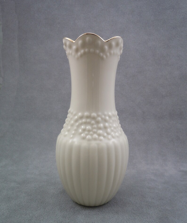 Vintage White Bud Vase Lenox Ivory Gilded Vase Small Etsy