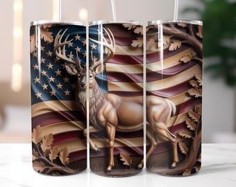Rotwild-amerikanische Flaggen-Tumbler-Verpackung, 20-Unzen-schmaler 20oz dünner Becherbehälter