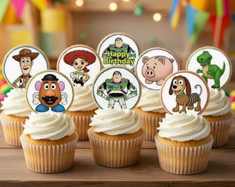 Toy Story Cupcake Toppers | Kids Birthday Party Decorations (Digital Download)