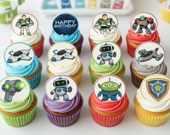 Lightyear Birthday Cake Toppers | Space Ranger Party Decorations (PDF Download)