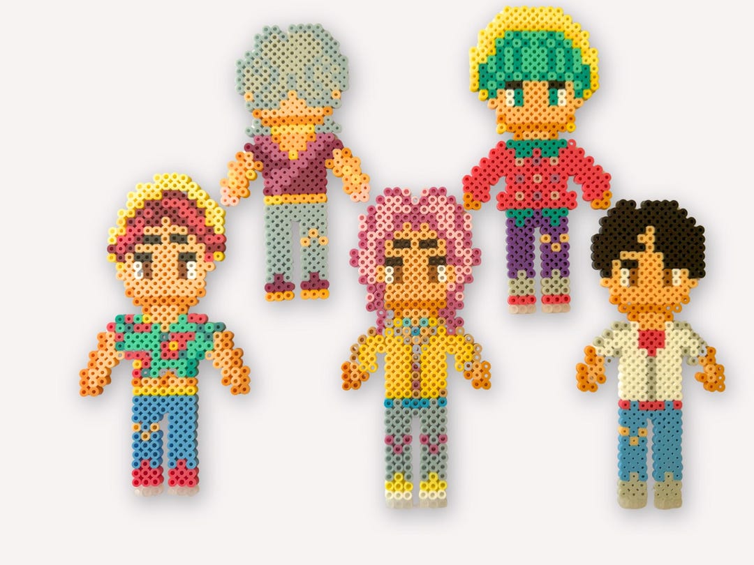 Kpop Demon Hunters Saja Boys Inspired Hama Perler Bead Cake Topper kpop-demon-hunters-saja-boys-inspired-hama-perler-bead-cake-topper