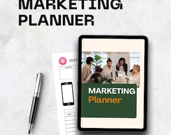 Social Media Planner Printable | Instagram Planner, Facebook Planner, Content Scheduler PDF