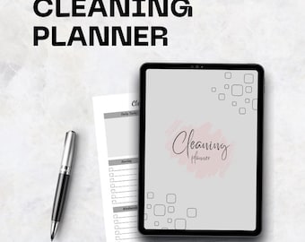 Cleaning Planner, Chore Tracker, Household Schedule, Weekly Chore Chart, Printable Home Organizer, Digital Download