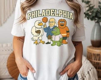 Philadelphia Sports T-Shirt  Retro Philly Team Mashup Tee  Vintage Philadelphia Fan Shirt  Philly Gift for Him Her