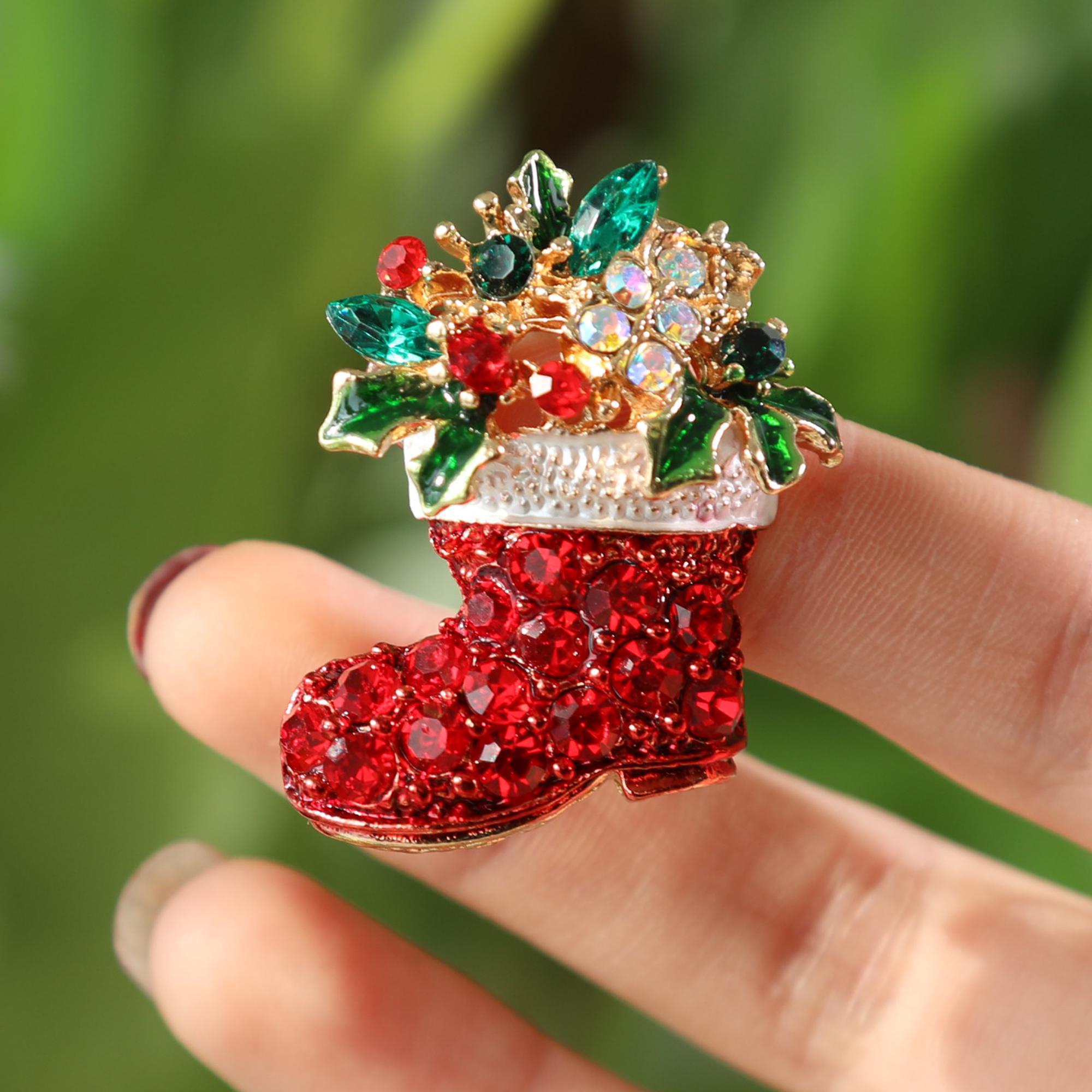 Squise spille per l'albero di natale per le donne moda spilla con strass colorati spille gioielli accessori per vesti da donna regalo di natale 36 Squise spille per l'albero di natale per le donne moda spilla con strass colorati spille gioielli accessori per vesti da donna regalo di natale 36