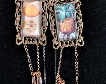 Zawieszka do torebki w stylu vintage Coastal, warstwowe łańcuszki z zawieszkami