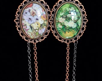 Biżuteria z wiktoriańskim kwiatowym brelokiem do torebki