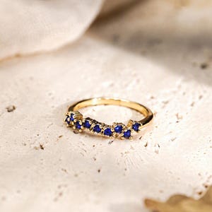 Dainty Minimalist 14K Gold Diamond CZ Ring, Custom April Birthstoone Ring, Unique CZ Promise Ring, Women Classic Everyday Ring, Gift for Her