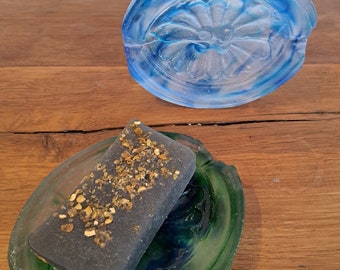 Seifenschale, Pate de Verre, Sammlerstück, Unikat,