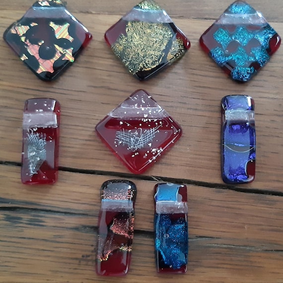 Glasanhänger ohne Kette, kann gegen Aufpreis mit bestellt werden, in Fusing Technik, zum Super Preis, alles Einzelstücke perfektes Geschenk