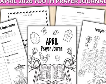Kids Prayer Journal: Daily Tracker and Memory Verse - Printable PDF