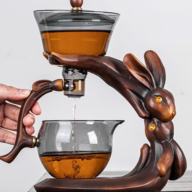 High-temperature Resistant Glass Tea Set | Automatic Glass Tea Set ...