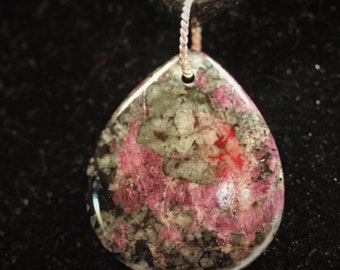 Eudialyte Pendant silver Sparkle jump bail 20ct