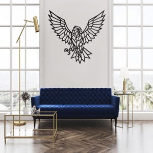 Tribal Eagle Wall Art SVG – Laser Cut Eagle Design for Metal & MDF Decor