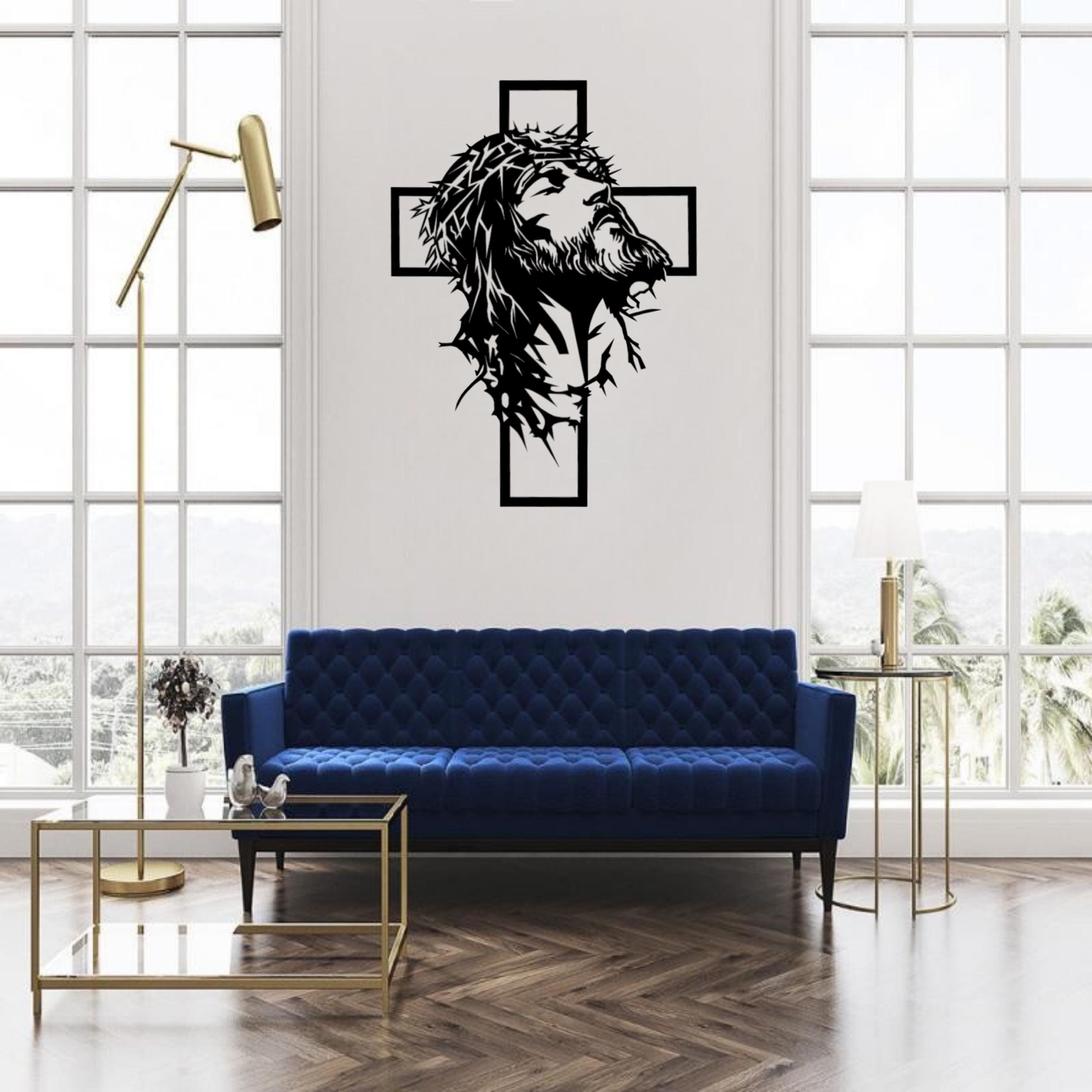 Jesus Christ Sacred Wall Art SVG – Christian Laser Cut File for Metal ...