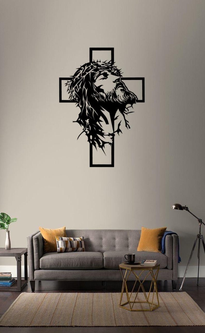 Jesus Christ Sacred Wall Art SVG – Christian Laser Cut File for Metal ...