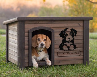 Custom Pet Kennel Laser Cut File | Personalized Name SVG (Digital Download)