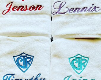 Baptism Towel, Personalized, Embroidered