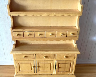 Miniature Wood Kitchen Hutch