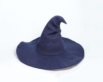 Gothic wizard hat,Felt forest cap,Hedge witches hat,Cosplay wizard costume