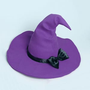 フェルト魔女帽子：ゴシックスタイルのハロウィンコスプレ用手作りリボンハット