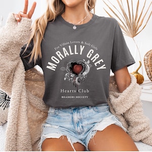 Morally Grey Graphic Tee | Dripping Heart Design | Bella and Canvas 3001