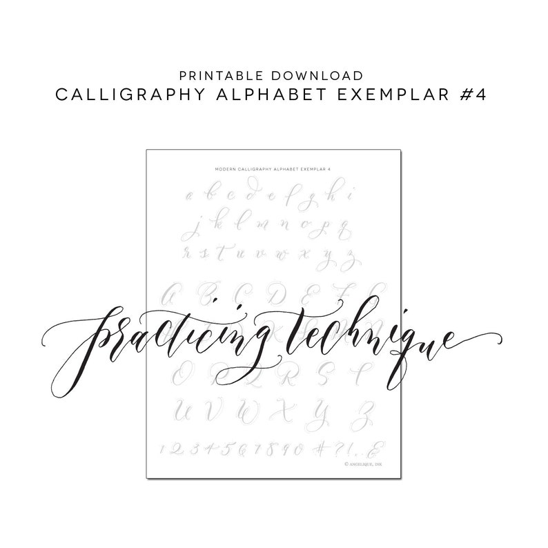 Calligraphy Alphabet Educate, Printable Down load Calligraphy Teach Worksheet, Traceable Sheet, Master Calligraphy - Alphabet 4 Exemplar image relating to Printable Calligraphy Practice referred to as Calligraphy Alphabet Prepare, Printable Obtain Calligraphy Prepare Worksheet, Traceable Sheet, Understand Calligraphy - Alphabet 4 Exemplar