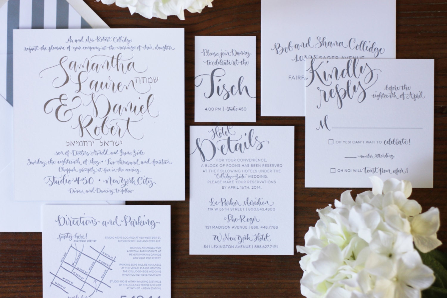 Modern Calligraphy Invitation Design Handwritten Calligraphy Etsy