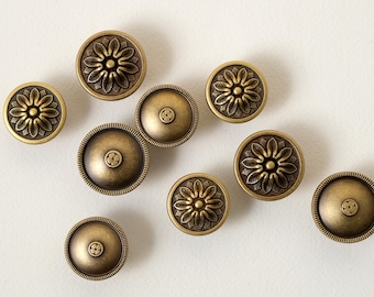 Antique Brass Cabinet Knobs, Aged Brass Drawer Knobs, Decorative Dresser Knobs, Wardrobe Door Knobs, Art Nouveau Cabinet Hardware